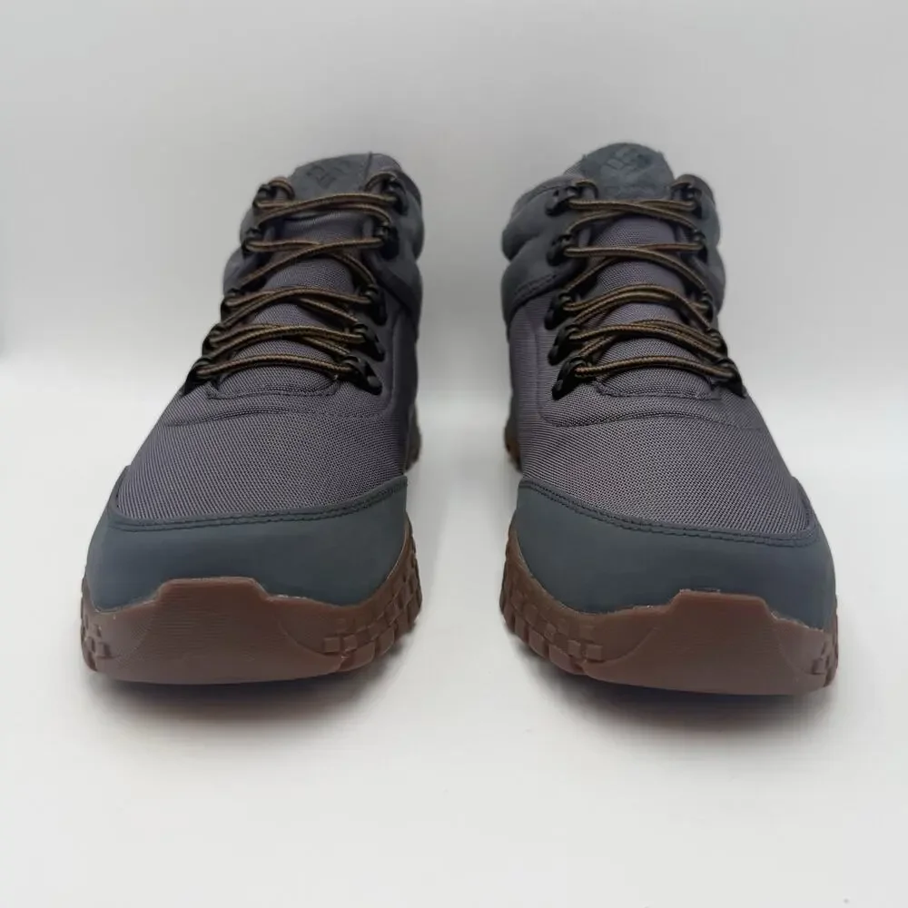 Columbia Mens Fairbanks Mid Climbing Shoes Size 10 M Grey Blue Waterproof NWOB